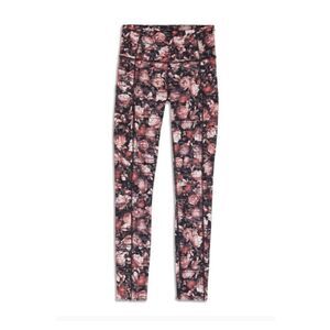 lululemon Womens 4 Peony Multi Fast & Free Crop Leggings